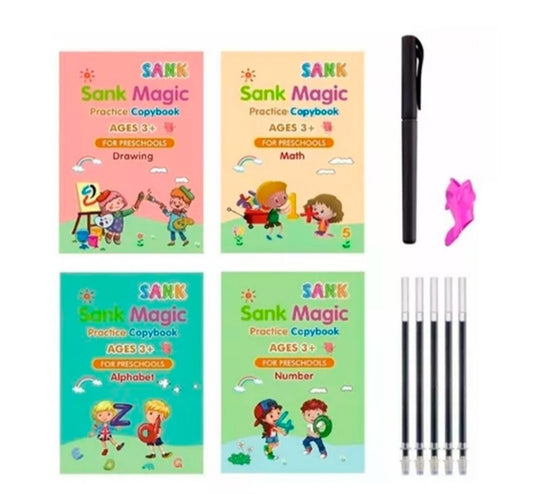 Pack 4 Cuadernos Mágicos Infantil Montessori